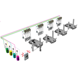 HPMCO-04 Автоматизированная стационарная cистема раздачи и учета масла, на 4 рабочих мест