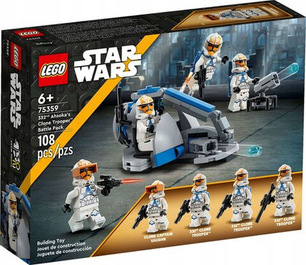 Конструктор LEGO Star Wars Боевой набор с 332-м отрядом клонов Асоки Лего Звездные Войны 75359
