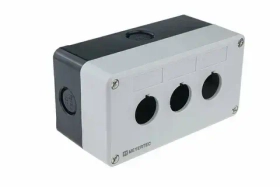 Корпус кнопочного поста, 3 отверстия, серый MTB2-PE3 арт.: 53103