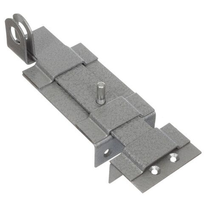 Засов накладной, с проушинами, Делга, сер