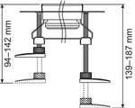 Комплект опор TECEdrainline 137-184мм