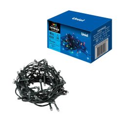 ULD-S0500-050-DGA MULTI IP20 Гирлянда светодиодная. 5м. 50 светодиодов. Разноцветный свет. Провод зеленый. ТМ Uniel