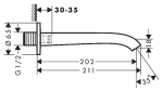 Излив Hansgrohe Vivenis 7541070 белый матовый
