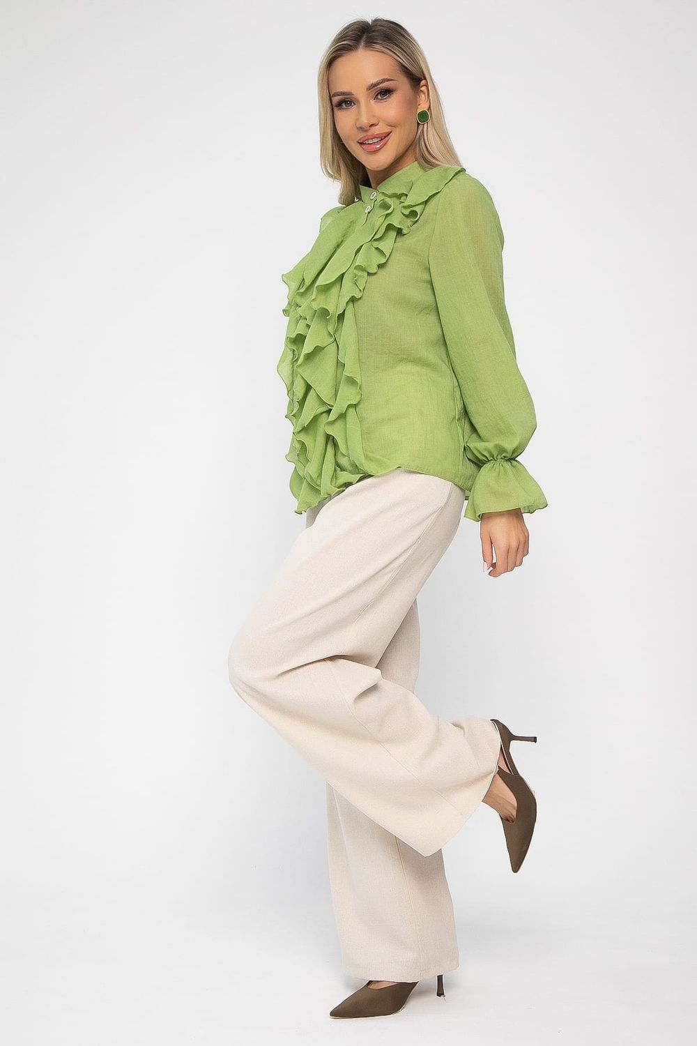 Блуза Розалинда (зеленое яблоко) Б13686-5М LT Collection