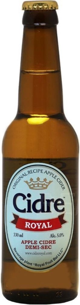 Сидр Роял Яблочный Полусухой / Cidre Royal Apple Demi-Sec 0.33 - стекло