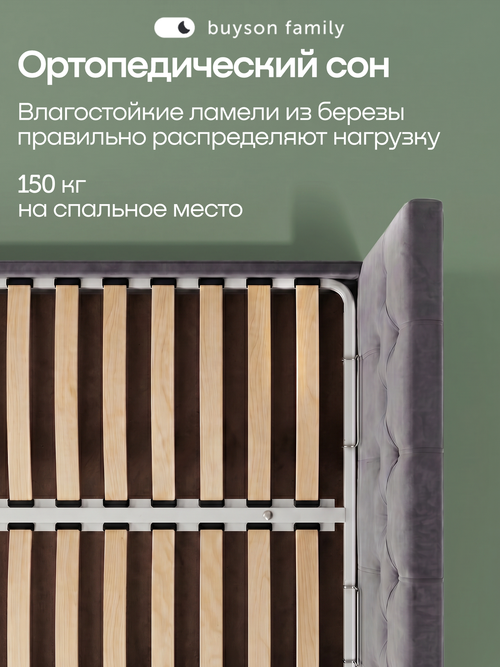 Кровать БайСтронг (велюр)