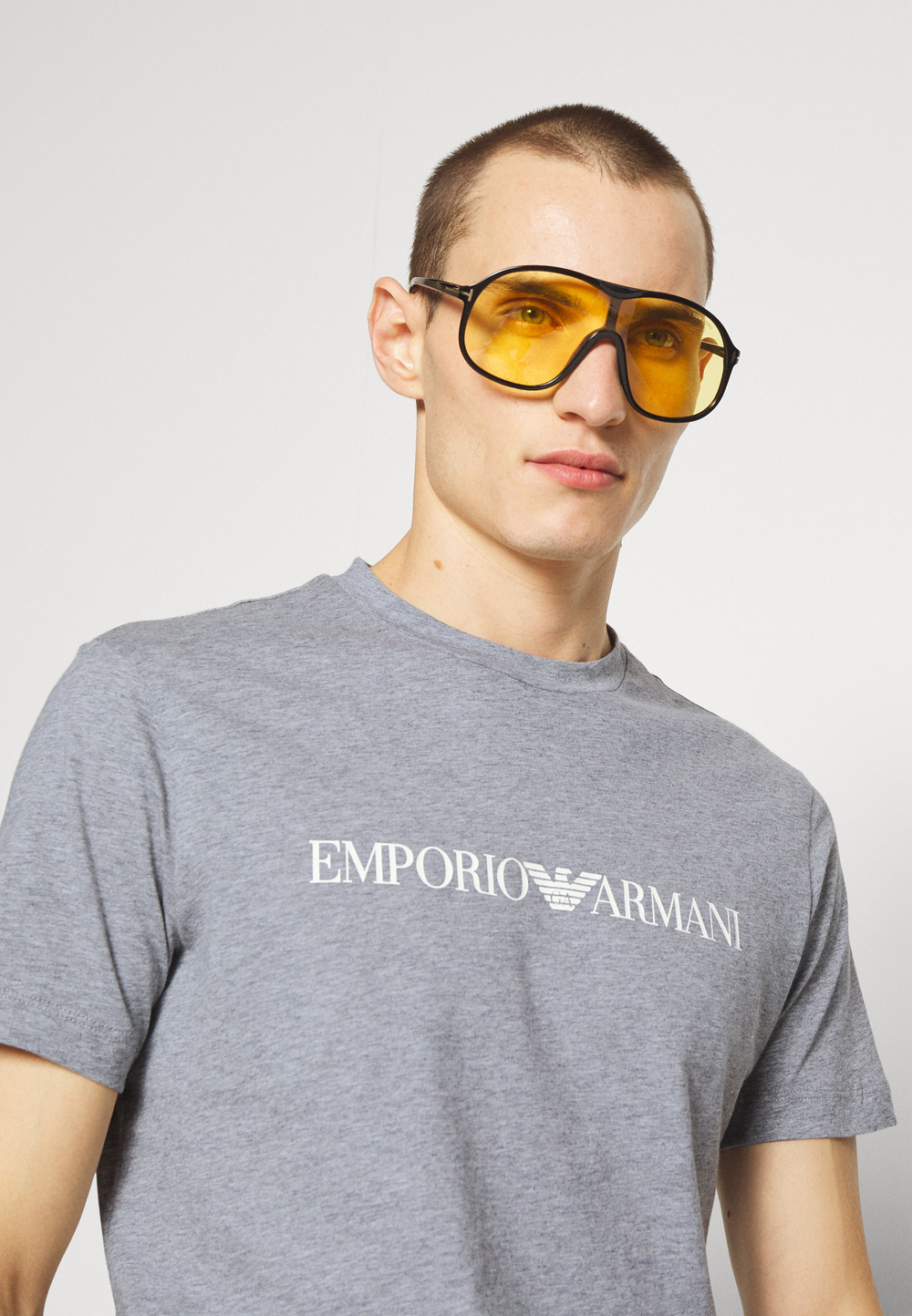 Emporio Armani Футболка с принтом - Серый