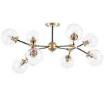 785083 Люстра BETA 8x40W E27 ЗОЛОТО/ЧЕРНЫЙ