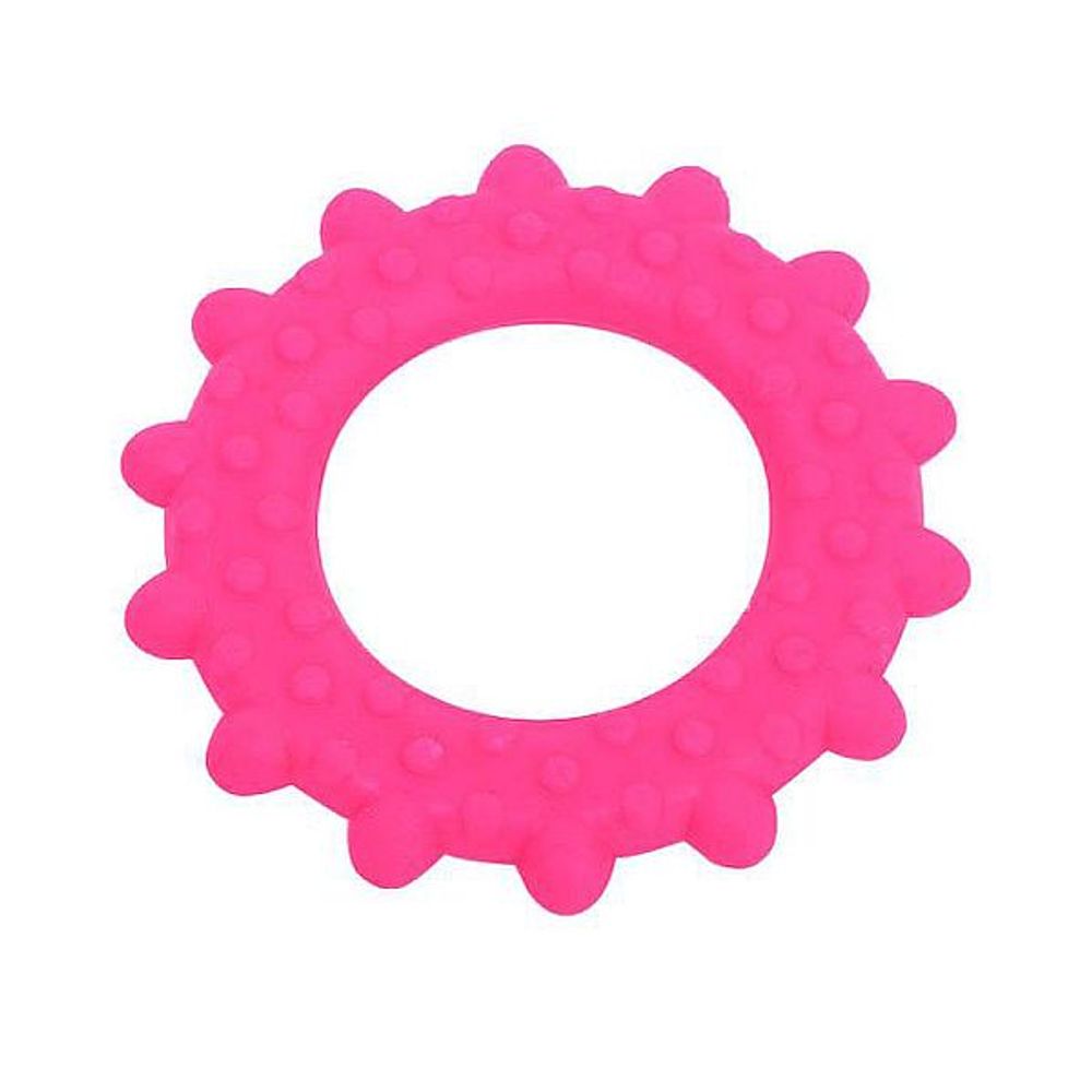 Игрушка для собак "Чистый котик" Кольцо массажное розовое SC-T25