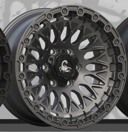 Диск колёсный кованый AGILITY FORCE UT721 R17 8,0 ET0 Matte Gunmetal