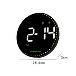 Часы настенные LED MIRROR NO.: 6635 белое свечение