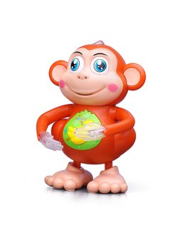 Игрушка детская Обезьянка со звуком и светом (YJ-3030)
