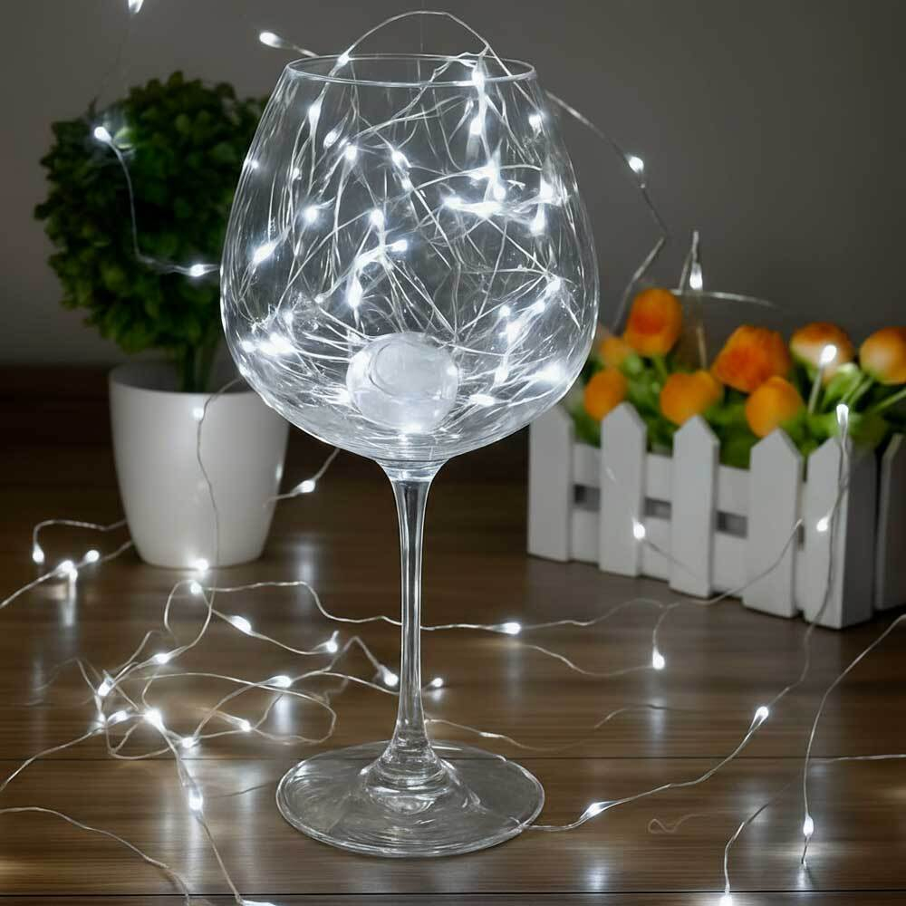 Гирлянда электрическая "Нитка" 100 ламп LED, 10м, цвет теплый белый, LQ-01-1