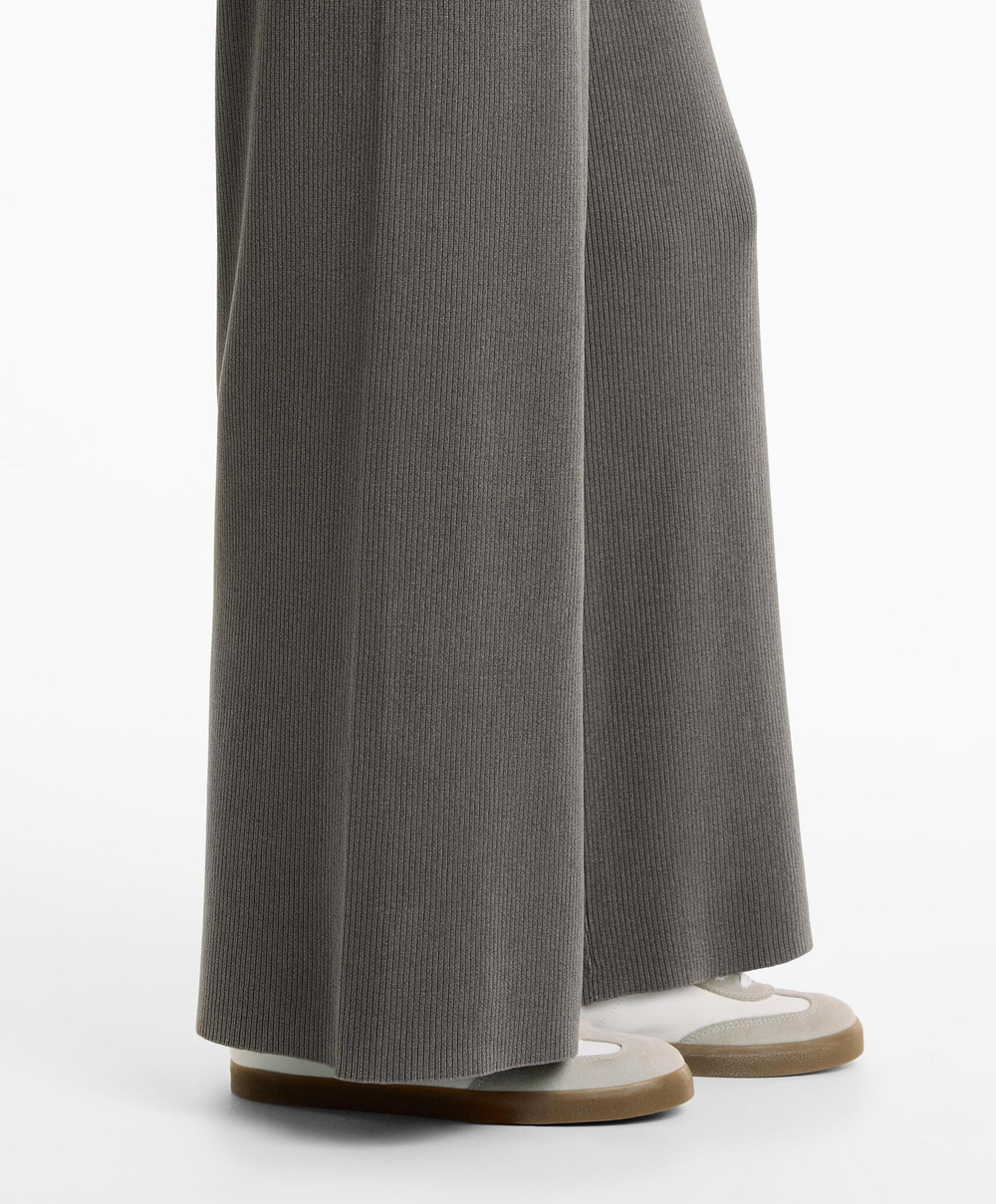 OYSHO Трикотажные брюки прямого кроя, антрацитовый