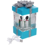 Сувенир с подсветкой «Волшебство» 10*10*18 см, голубой (питание от USB и батареек)