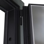 Стальная дверь «Vertu» с зеркалом (адаптивная замковая часть).