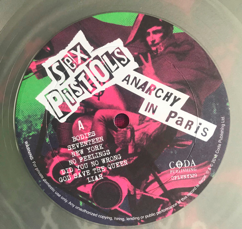 Sex Pistols / Anarchy In Paris (Coloured Vinyl)(LP)