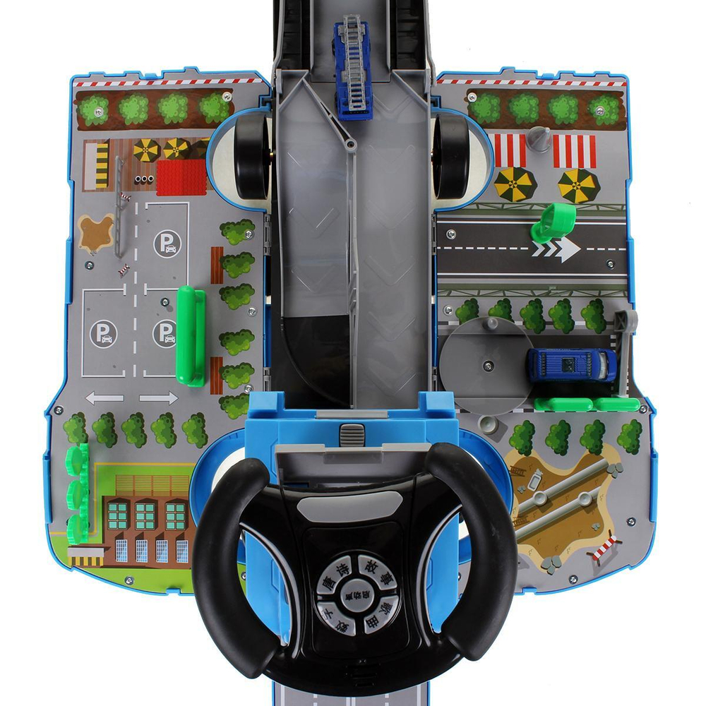 Парковка "Пропускной пункт" (52х19х36) (бат.3*AA не в комплекте ) в коробка