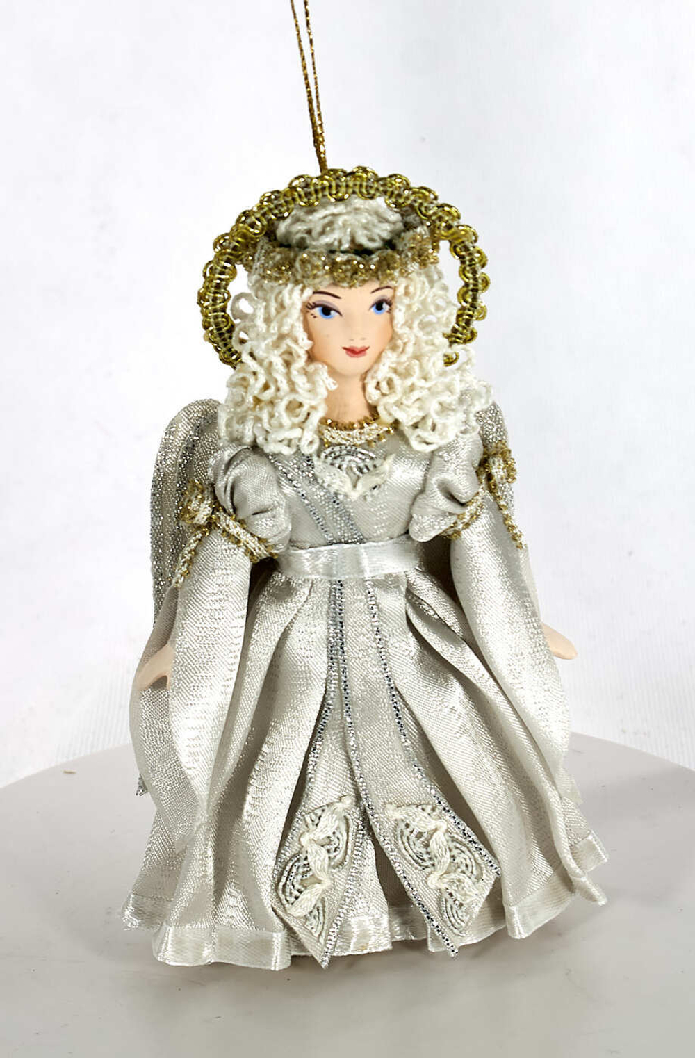 Подвесная фарфоровая кукла Ангел. Сувенир ручной работы