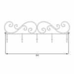 Вешалка  Кружева 5 арт.ВН 276 М (медный антик, в упаковке 10 штук)