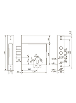 Замок Гардиан 82.01 (корпус под цил.механизм)