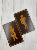 Табличка на туалет (пара М+Ж)