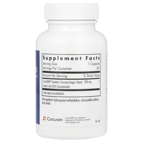 Allergy Research Group, CurcuWIN® 500, 500 мг, 60 вегетарианских капсул