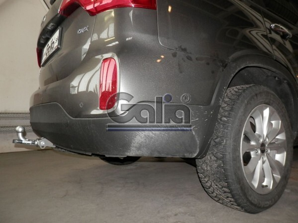 Фаркоп оцинкованный Galia H091A для Hyundai Santa Fe 2012-2018, Kia Sorento 2012-2015, 2015-(паспорт и сертификат в комплекте)(без электрики)