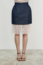 Юбка мини джинсовая