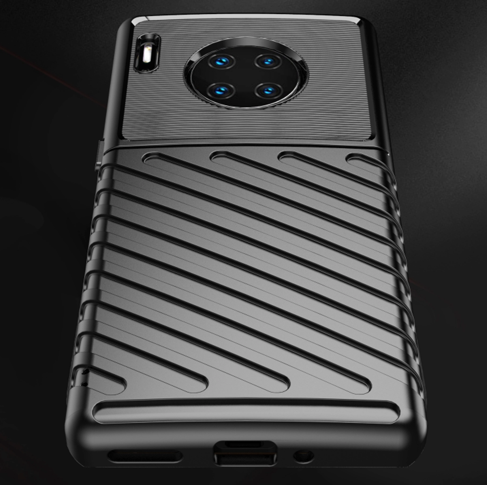 Чехол для Huawei Mate 30 Pro (Mate 30 RS) цвет Black (черный), серия Onyx от Caseport