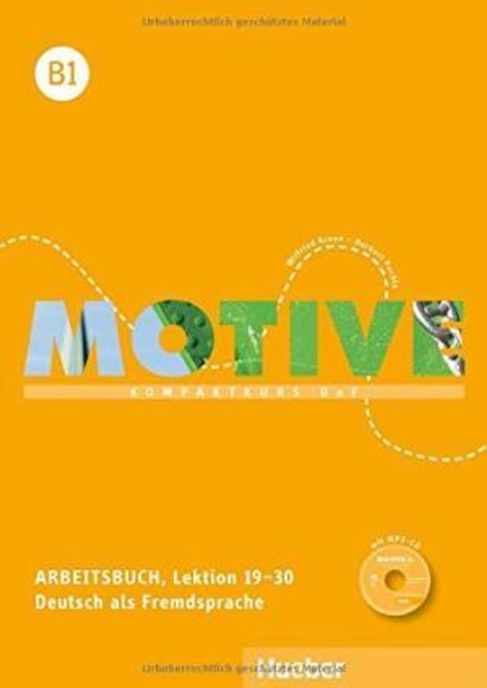 Motive B1 Arbeitsbuch mit MP3-Audio-CD Lektion 19-30