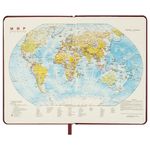 Ежедневник датированный 2023 А5 138x213 мм BRAUBERG "Imperial", под кожу, коричневый, 114034