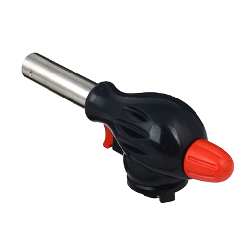 ЧИНГИСХАН Горелка газ. с пьезо,цанг.захват,шир.сопло,пласт.,латунь, ударопр,морозоуст; 17х6,6х5,1см