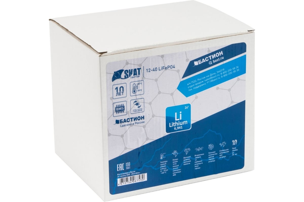 Аккумулятор литий-железо-фосфатный герметизированный Skat i-Battery 12-40 LiFePO4