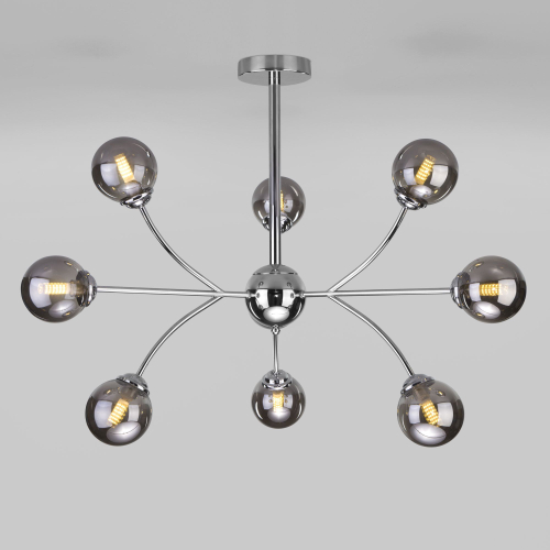 Потолочный светильник с тонированными плафонами 30179 хром