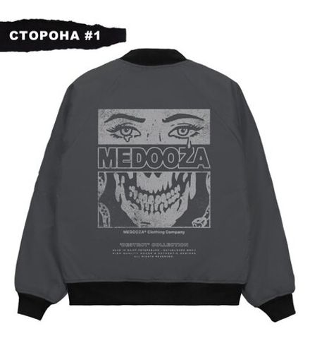 Бомбер MEDOOZA 2-сторон. "Face // Metal Type"