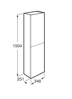 Шкаф-колонна Roca The Gap, белый глянец A857427806