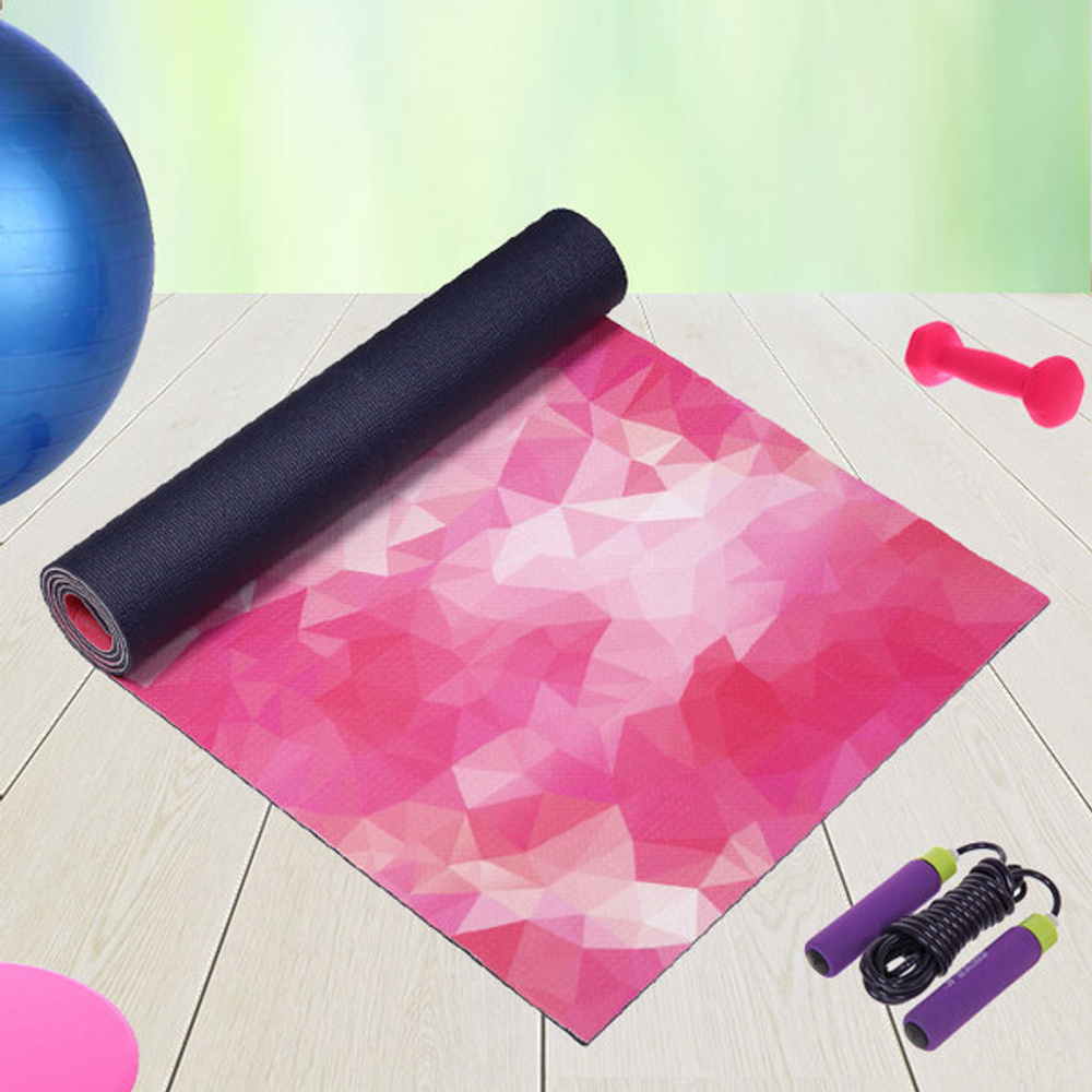 Коврик для йоги 6 мм 61х173 см «Спокойствие», микс принтов