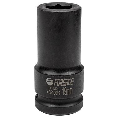 Головка ударная глубокая 19мм 3/4''6гр. Forsage F-46510019