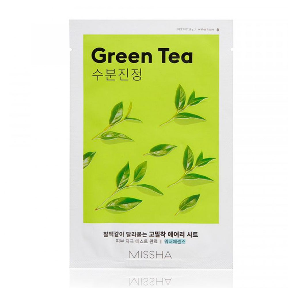 Тканевая маска с экстрактом зеленого чая MISSHA Airy Fit Sheet Mask Green Tea