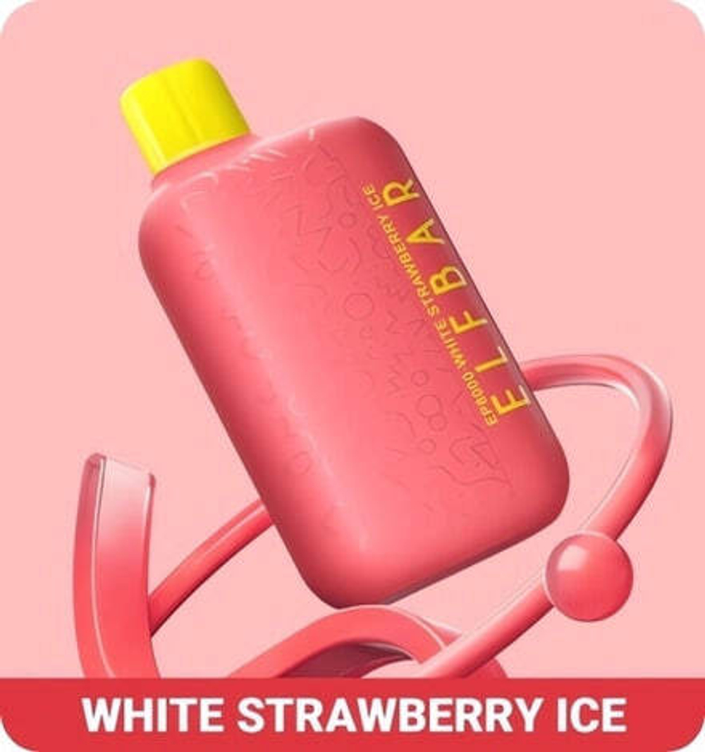 ELF BAR EP8000 - White Strawberry Ice (5% nic)