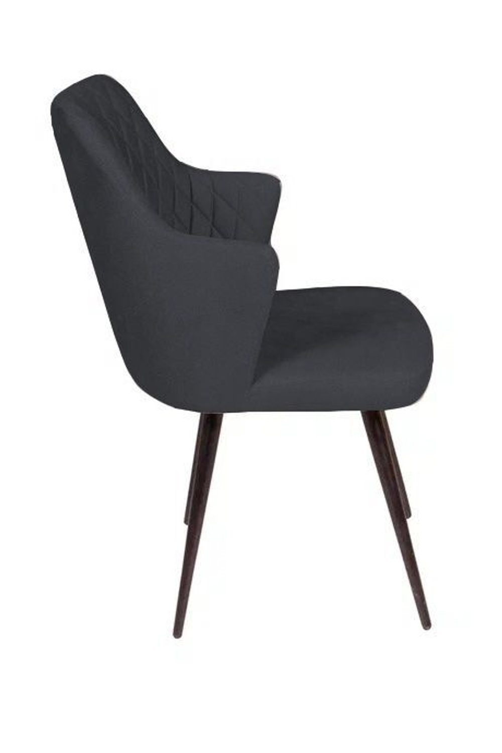 Стул поворотный на 90 градусов, функция возврата, антишум Hunt ромб, бархат 03 / чёрный конус