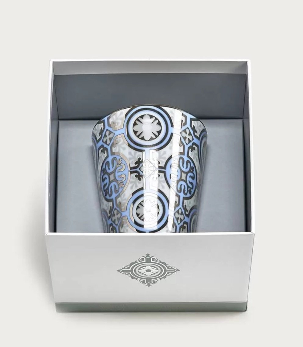 Свеча парфюмированная 200г Rose et Marius Casteu bleu ciel platine серая