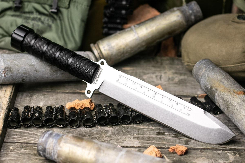 Нож выживания Survivalist X D2 StoneWash