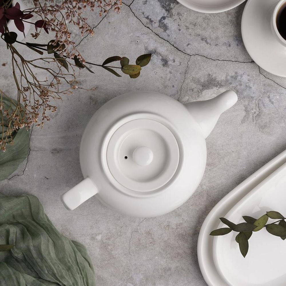 Чайник 670 мл d 14 см h8,5 см белый фарфор NEW P.L. Proff Cuisine [1]