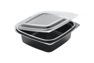 Контейнер с крышкой СКр-14/14-375мл ПЭТ ДШВ138*138*48мм двухцв.10 шт