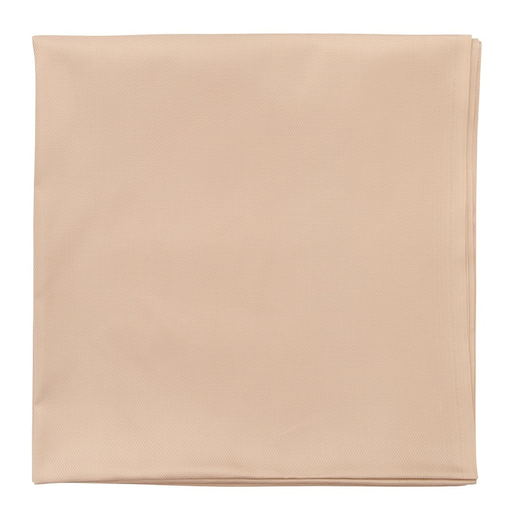 Скатерть бежевого цвета с фактурным жаккардовым рисунком из хлопка из коллекции essential, 180х260 см