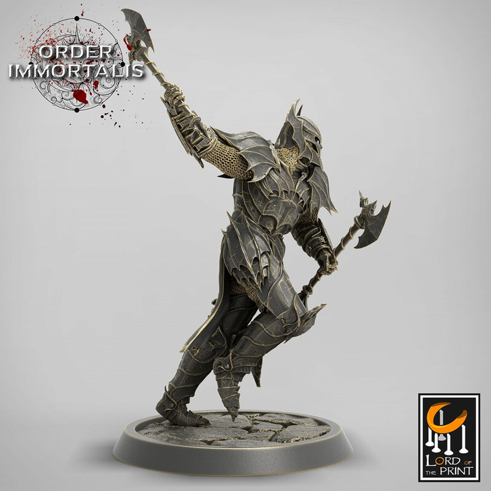 Blood Knight Человек Воин Паладин Варвар Файтер Рыцарь миниатюра для dnd, днд, pathfinder, фентези, Настольная игра, НРИ, Варгейм, РПГ