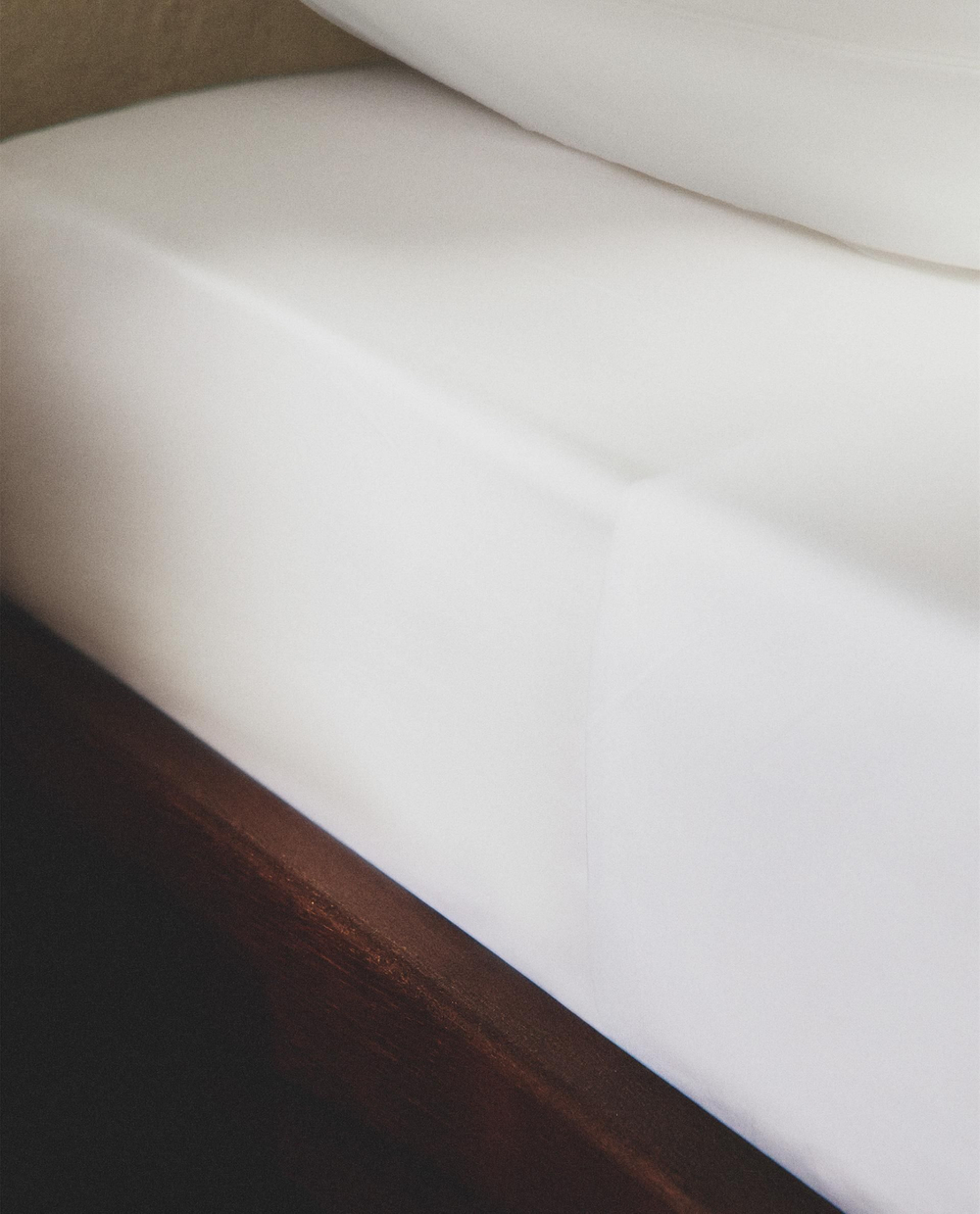 Zara Home - Простыня с ситцевой резинкой, высота 40 см (300 нитей), белый, 160х200х40 см