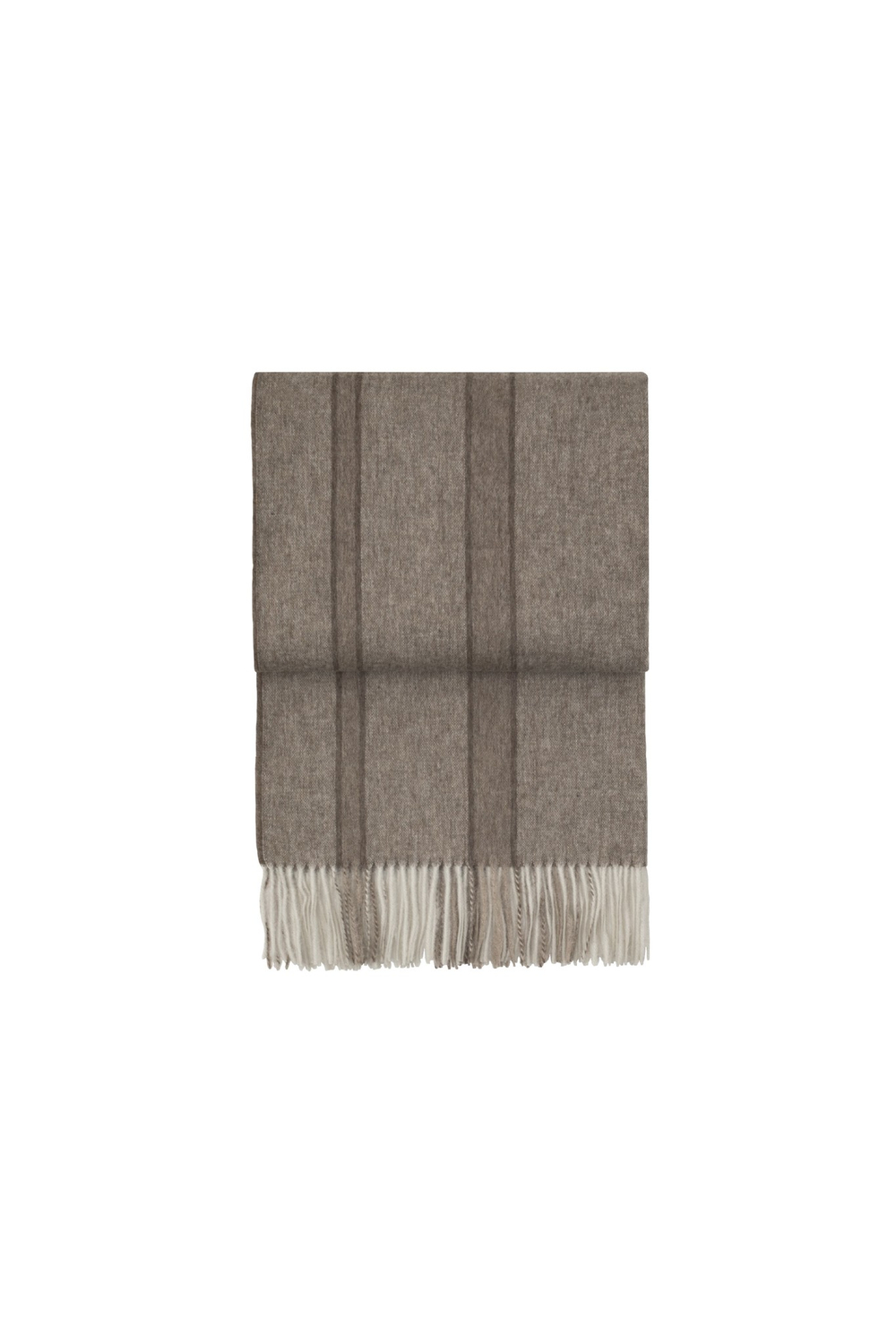 Плед 130х200 Elvang River Latte-White